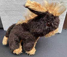 Vintage Donkey Mule brown Cuddly Soft Stuffed Animal Toy 33cm long