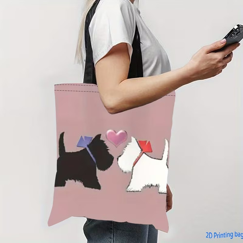 Scottie dog foldable tote - scottie,