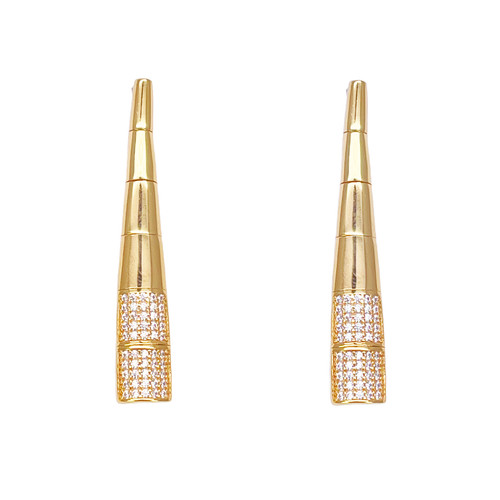 22ct gold drop earrings - gold,