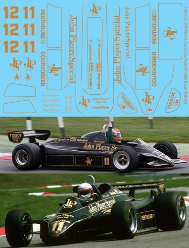 Decals for lotus type - for,