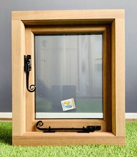 Sapele Wood Hardwood Window Flat Pack 600mm x 600mm Self Assembly Unassembled