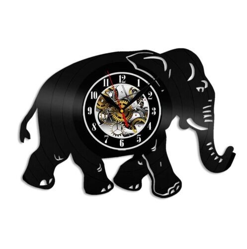Elephant vinyl wall clock home - elephant,