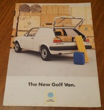Volkswagen VW Golf Van Mk2 Mark Two 1984 1985 UK Brochure 1.3 Petrol 1.6 Diesel