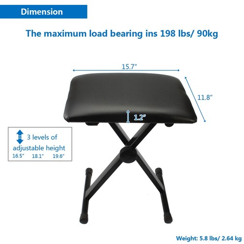 Adjustable folding piano - adjustable,