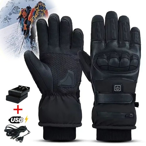 Heated motorcycle gloves - heated,