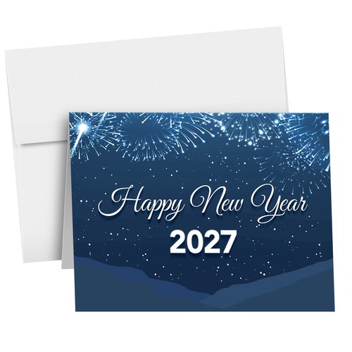 2027 happy new year holiday - 'happy,
