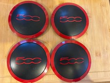 4x fiat 500 wheel centre caps used Genuine  set