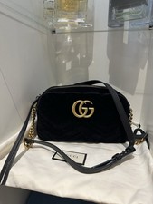 Gucci Marmont Black Velvet Bag