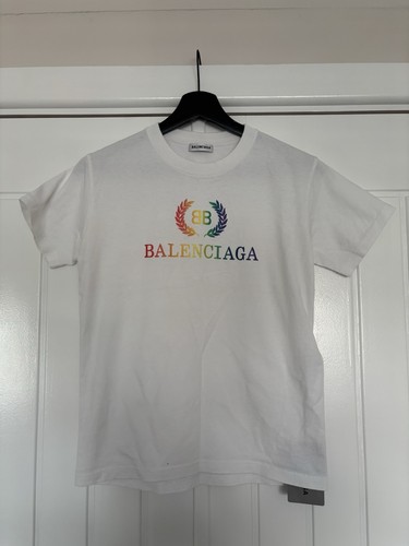 Balenciaga rainbow logo - logo, top