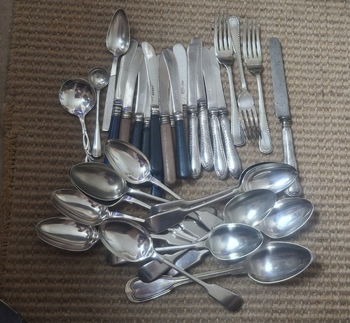 Job lot epns cutlery pieces - epns,