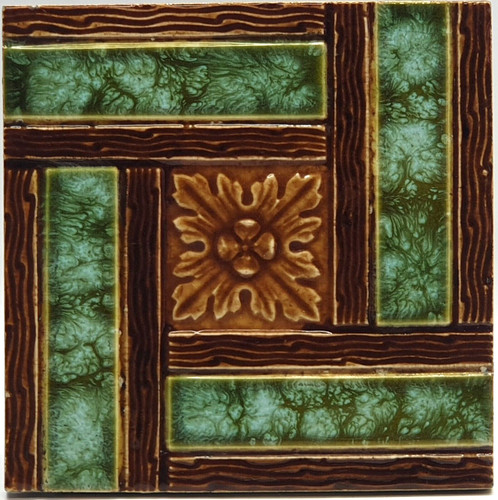 Art nouveau fireplace majolica - art,