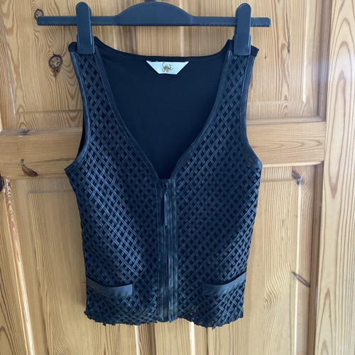 Sagaie leather look waistcoat - sagaie,