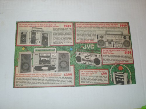 Jvc boombox print ghetto - boombox, ad