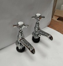 Twyford Bath Pillar Taps Pair