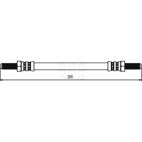 Apec brake hydraulic - brake, hose