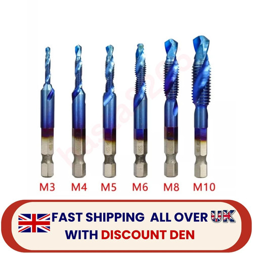 6pcs m10 hex shank titanium - shank,
