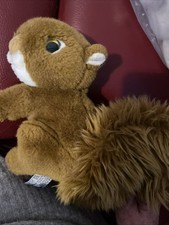 Plush Squirrel Soft Toy Stuffed Animal Clean With Big Eyes Pp