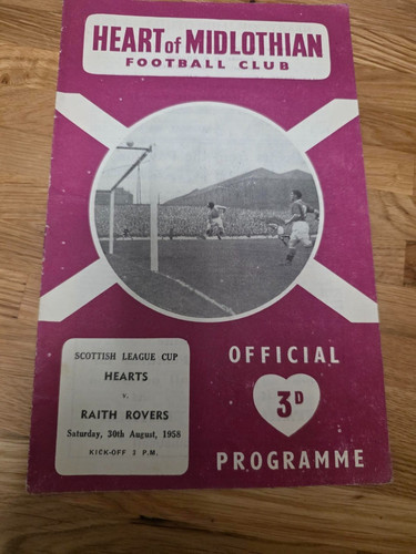Hearts raith rovers aug - rovers, 1958