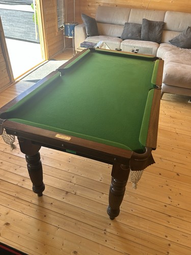 Antique slate bed billiards - antique,