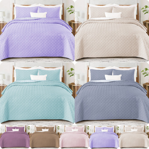 Bedspread quilted throw - bedspread,