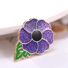 Remembrance Red Glitter Poppy