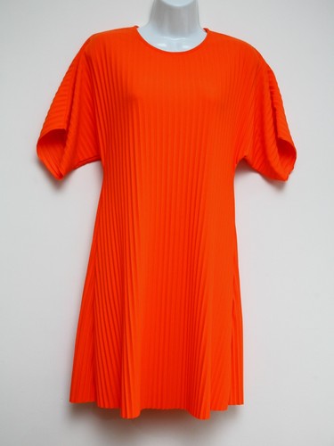 Cos orange pleated shirt - orange, t-shirt