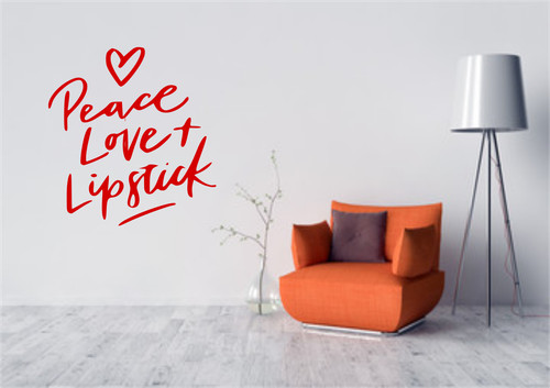 Peace love lipstick - peace,
