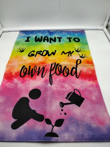 Double sided yard flag want - sided, i