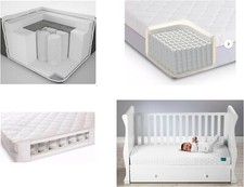 BUY ALL HERE Hybrid Plus Pocket Sprung Cot Mattress 100x70cm | Extra Thick