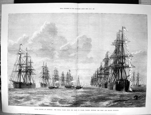Old 1873 naval review - 1873,