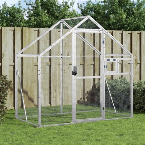 Aviary silver 179x100x185cm - aviary,