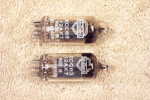 Two mullard 12ax7 ecc83 - mullard, ecc83,