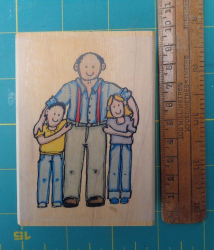 Family dad rubber stamp - 'family,