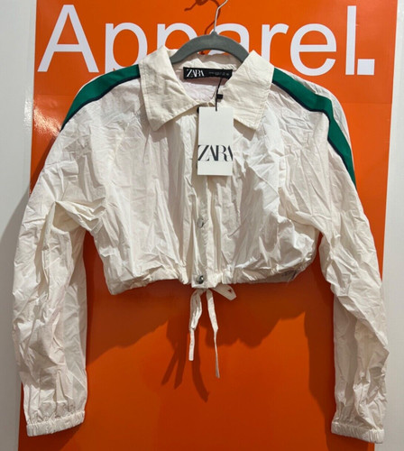 New zara white green jogging - /,