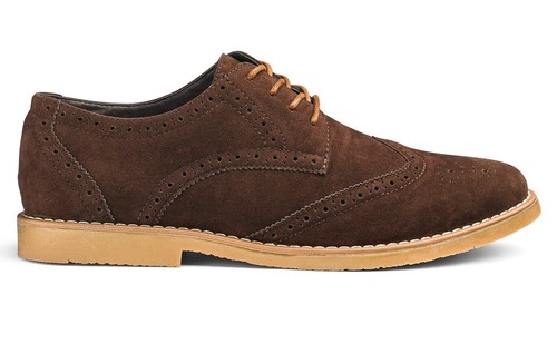 Suede brogues oxford - suede,