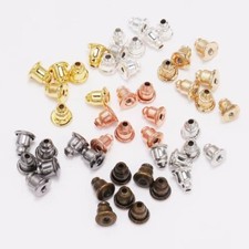 Metal Bullet Earring Push