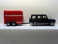 Wiking 1/87 066 22 Mercedes G Wagon & Horse Trai1er  - Excellent Used Condition
