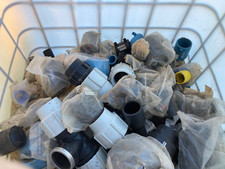 IBC filled with electrofusion type pipe fittings