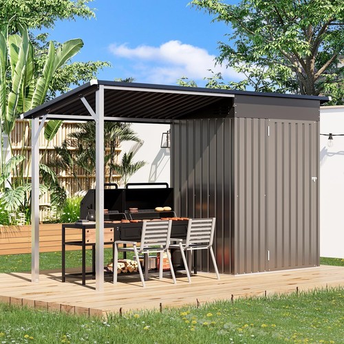 Garden shed with gazebo - garden,