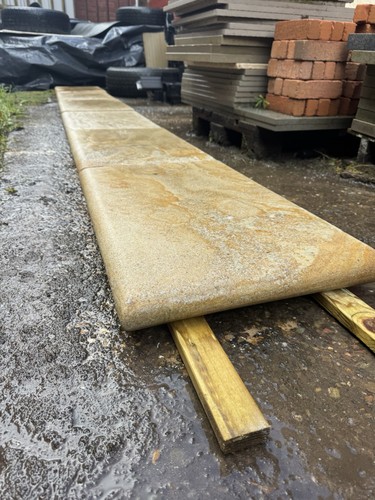 Yorkstone sawn bullnose - yorkstone,