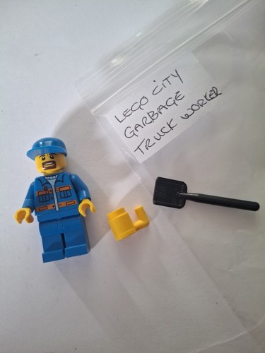 Lego city garbage truck driver - truck,