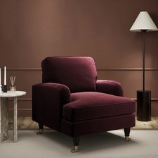 Velvet Armchair Upholstered