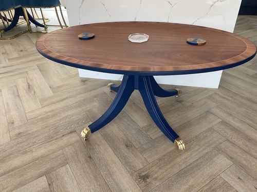 Oval coffee table reproduction - coffee,