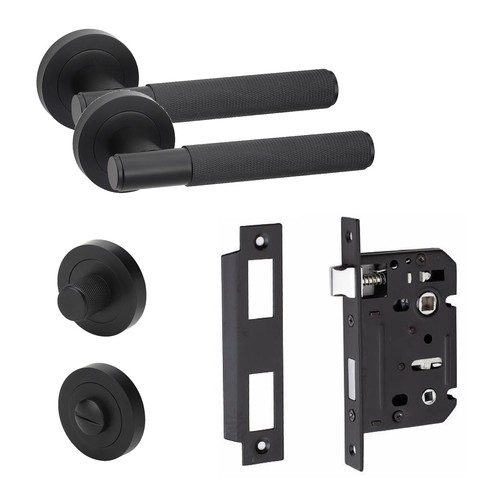 Bathroom door handle set - bathroom,
