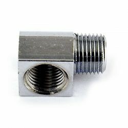 Chrome oil pump elbow - 90°,