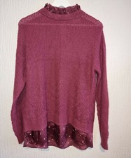 Next Womens Knit Maroon Jumper