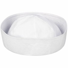 Doughboy White Sailor Navy Hat