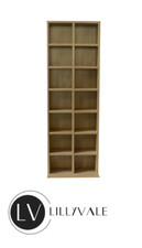 Oak Twin Bookcase Storage Case Cabinet Rack Tower Organizer Adjustable  224 CD