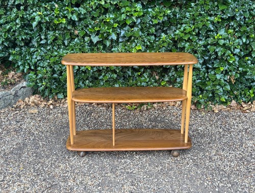 Vintage ercol bookcase trolley - ercol,