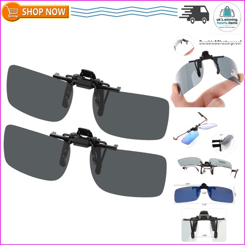 Rimless clip sunglasses - clip-on,